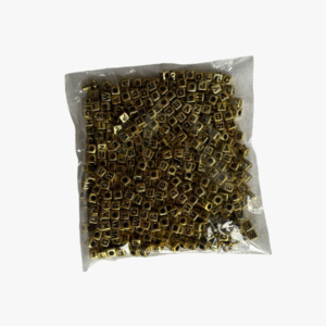 Golden Alphabet Beads
