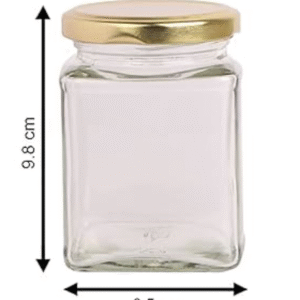 Square Tin Jar