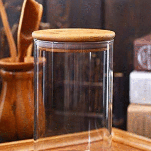 Jar With Wooden LID